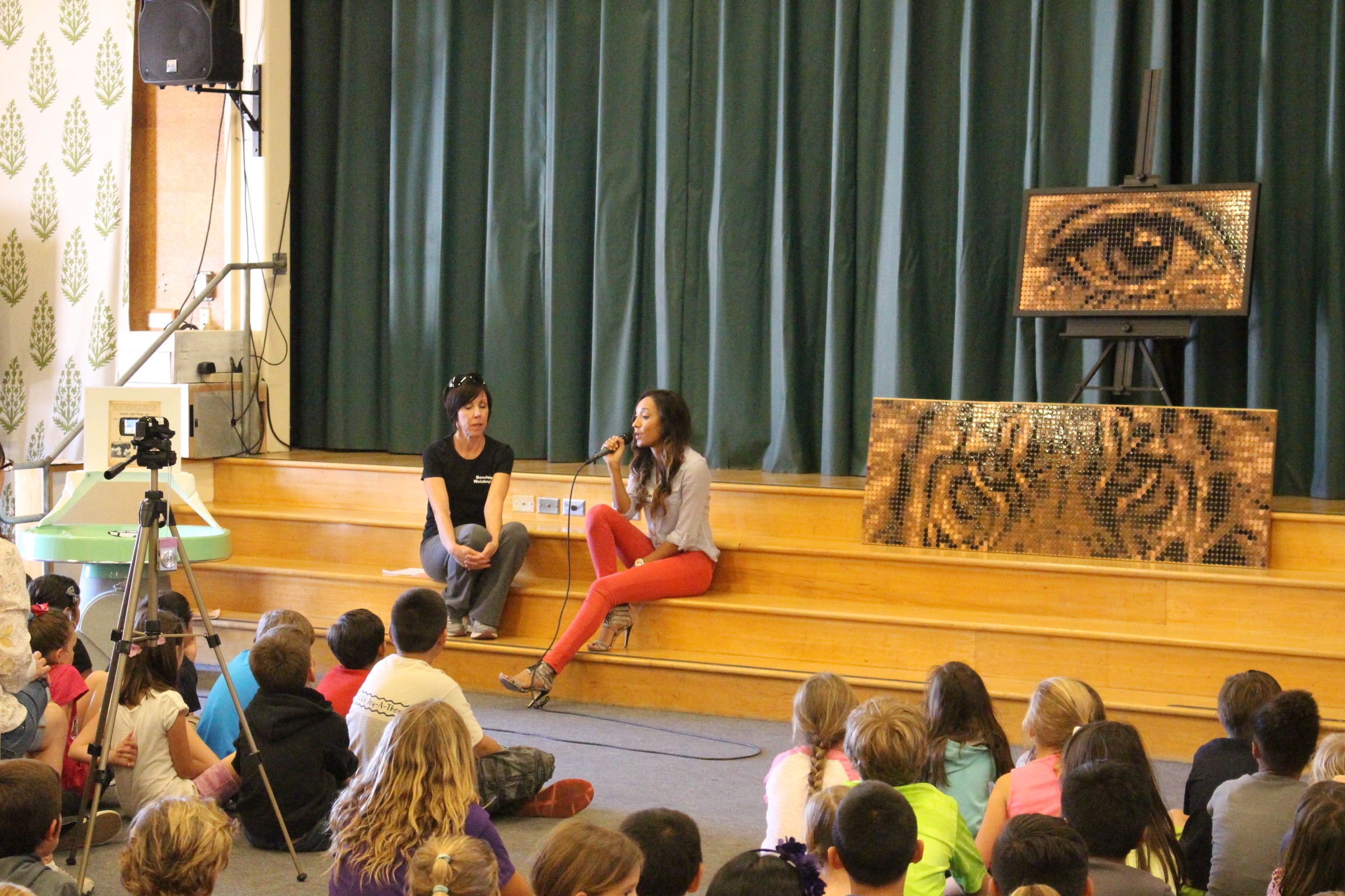Speaking to Benchley Weinberger Elimentary School students
