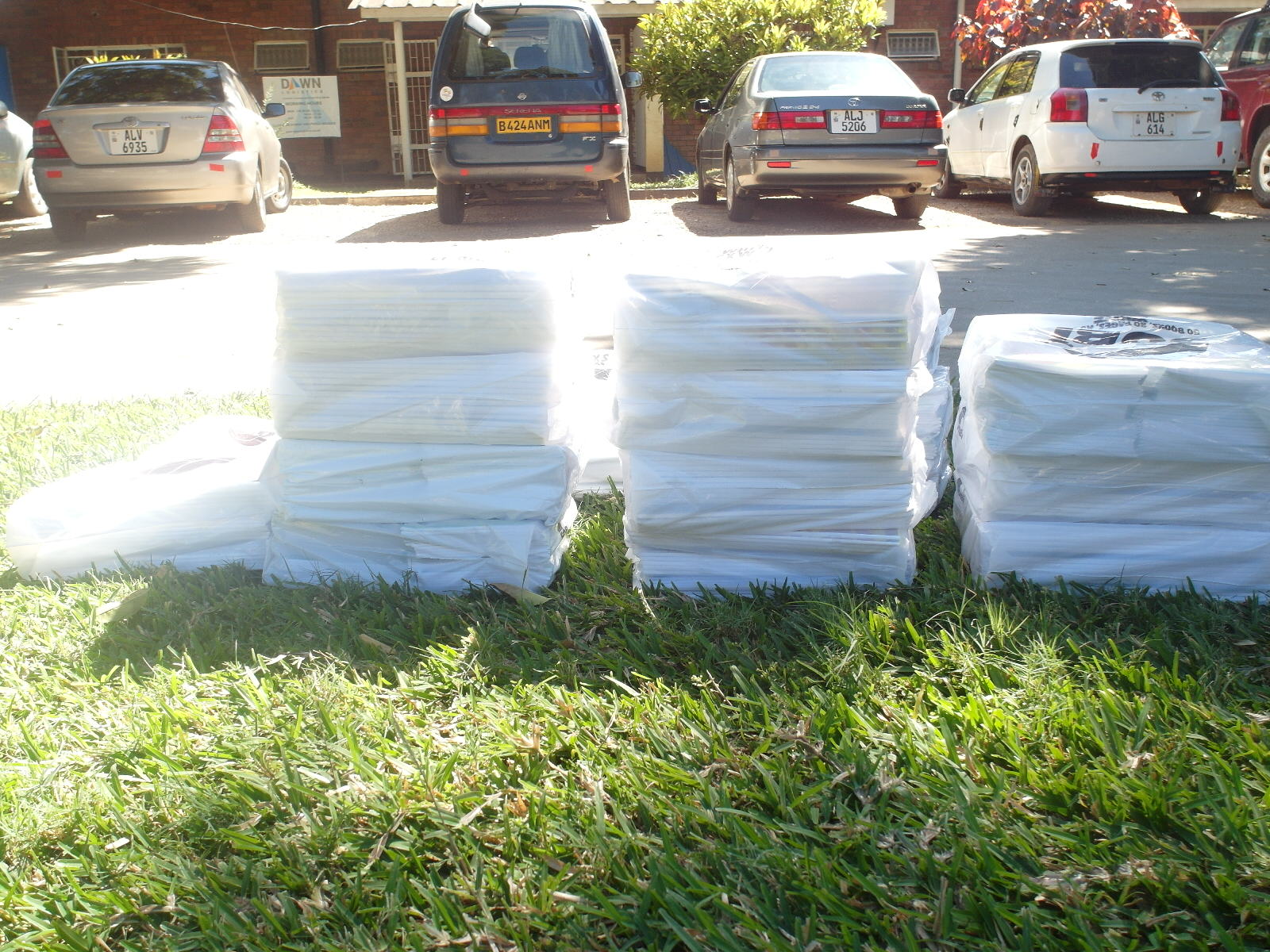 Notebook supplies to be donated from the money raised